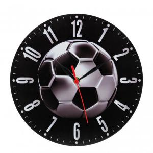 Falióra kerek focis fekete 28cm