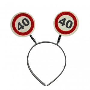 Fejdísz 40 évszámos 22cm