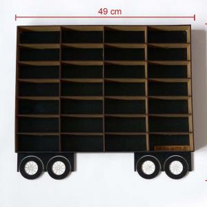 Fekete Pótkocsi Kamionhoz - Kisautó Tároló Kamion - Ajándék gyerekeknek