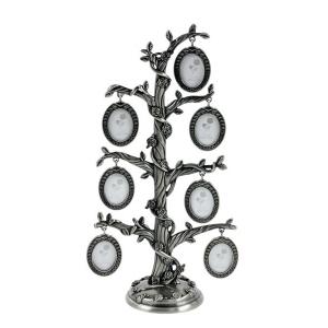 Fényképtartó családfa óezüst 7db 3x4cm-es képhez