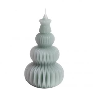 Fenyő gyertya 3D kerek zöld M9,5x5,5cm