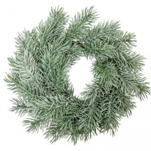 Fenyő koszorú deres D23cm