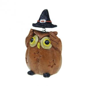 Figura bagoly poly 16x10cm barna ballagás