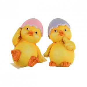 Figura csibe kerámia 4.5*4.5*7cm 2féle sárga