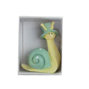Figura csiga poly 7,3cm menta