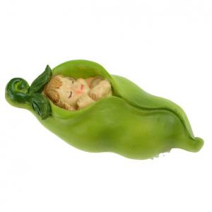 Figura gyerek poly 8,6*4cm borsóhéjban zöld