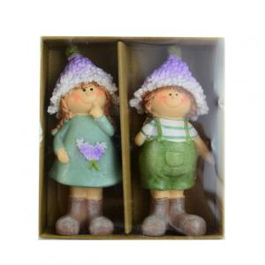Figura gyerekek poly 10,9cm s/2 színes