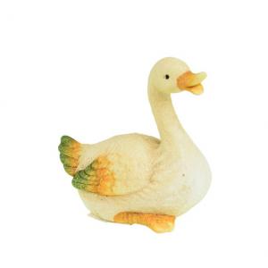 Figura kacsa kerámia 6*9.5*10cm fehér