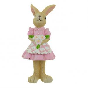 Figura lánynyuszi poly 6*6,5*13,5cm rózsaszín