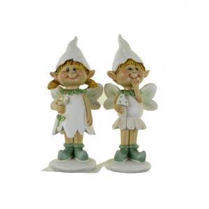 Figura manó fiú/lány poly 4.5*3.6*11cm fehér