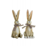 Figura nyúl poly 5.4*5.4*15cm 2féle barna