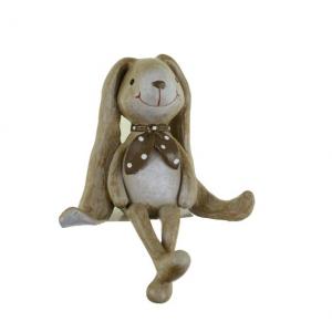 Figura nyuszi poly 9.5*6.5*12cm ülő barna