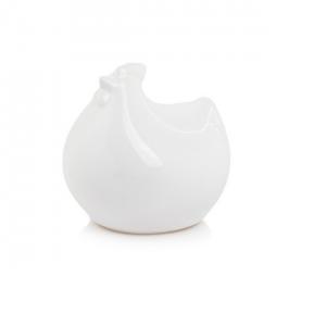 Figura tyúkanyó kerámia 5*6 fehér