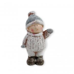 Fiú/lány figura szürke/barna 12cm 165085 2f