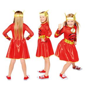 Flash lány jelmez, 8-10 éveseknek