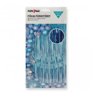 Fólia függöny kék 1x2m