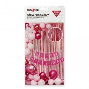 Fólia függöny rosegold 1x2m