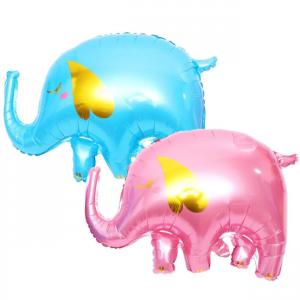 Fólia lufi elefánt kék vagy rózsaszín 84cm