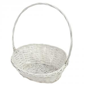 Fonott csemege kosár fehér nagy
