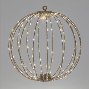 Gömb 192 LED-esidőzítős flash adapteres taupe 30cm
