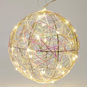 Gömb LED-es időzítős elemes (elem nélkül) 20cm