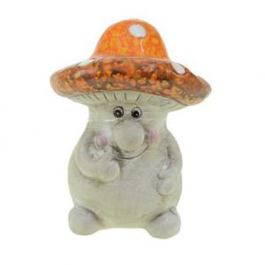Gomba kerámia 8*6cm narancs