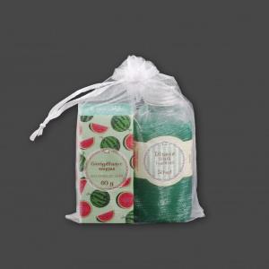 Görögdinnye szappan +tusfürdő organzában 60g+50ml