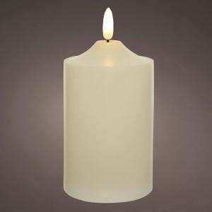 Gyertya LED-es krém D7,5cm M15cm