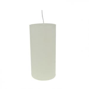 Gyertya rusztikus henger 5*10cm fehér
