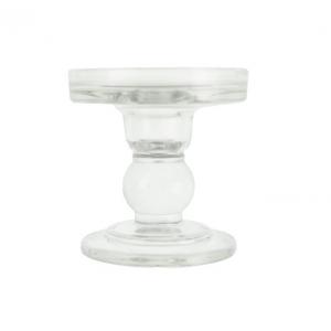 Gyertyatartó üveg kehely forma 8,2*8,2cm átlátszó