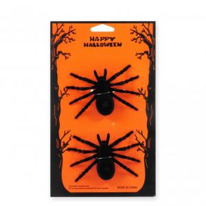 Halloween pók 2db 10x7cm bársony