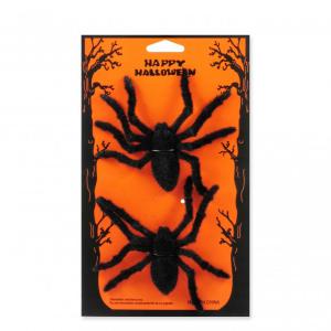 Halloween szőrös pók 2db 12cm