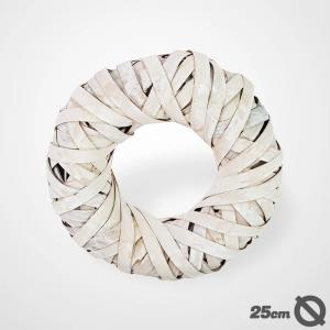 Háncskoszorú fémvázon 23cm