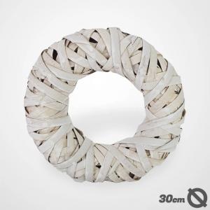 Háncskoszorú fémvázon 29cm