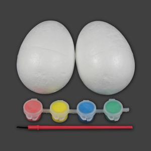 Hungarocell tojás 2db + festékek diy