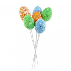 Húsvéti tojás pálcás 6db 22cm
