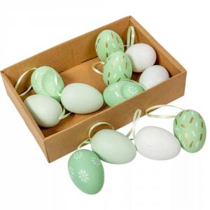 Húsvéti tojás zöld 6cm 12db-os