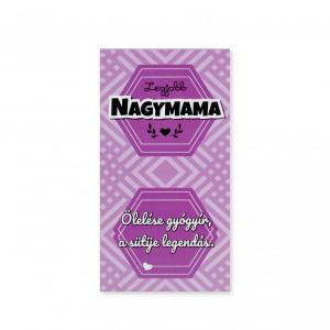 Hűtőmágnes – Legjobb Nagymama, 7,5×14 cm