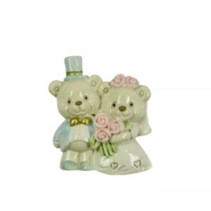 Hűtőmágnes esküvői macipár 5cm