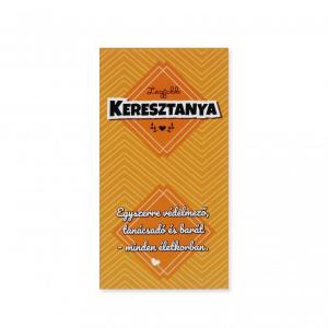 Hűtőmágnes Legjobb Keresztanya 7,5x14cm