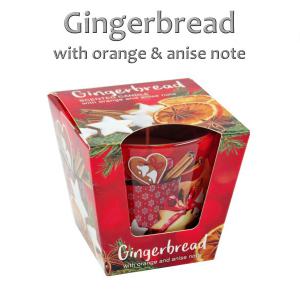 Illatgyertya pohárban Gingerbread 9cm