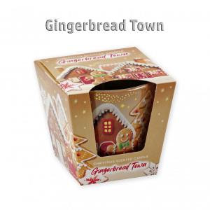 Illatgyertya pohárban Gingerbread Town 115g