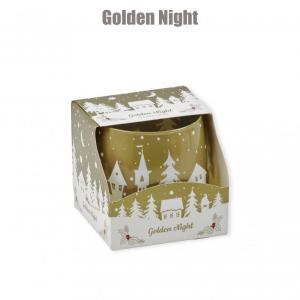Illatgyertya pohárban Golden Night 100g