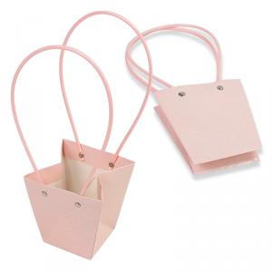 Impregnált mintás virágtasak - rózsaszín