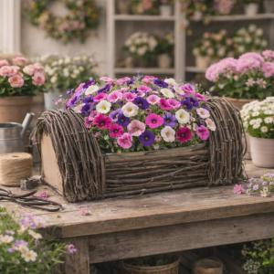 Indás virágláda 30,5x15x11cm