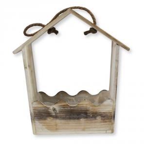 Íves tetejű zsinóros virágtató 28x22x11cm