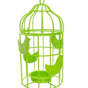 Kalitka fém mécsestartóval 8*15cm zöld