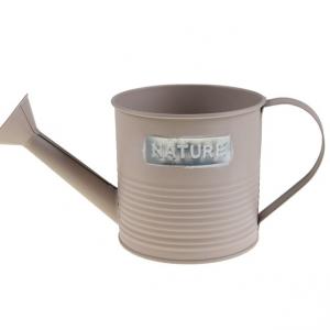 Kanna fém 10.5*H10.5cm nature felirattal púder