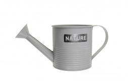 Kanna fém 10.5*H10.5cm nature felirattal szürke