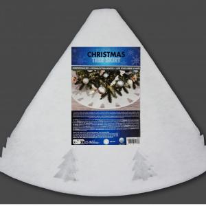 Karácsonyfa-talp takaró fehér 98cm AAY003090